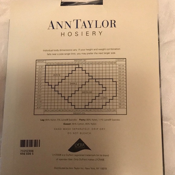 Ann Taylor Microfiber Light Opaque Control Top Pantyhose - Ink color (dark blue) - Picture 2 of 3